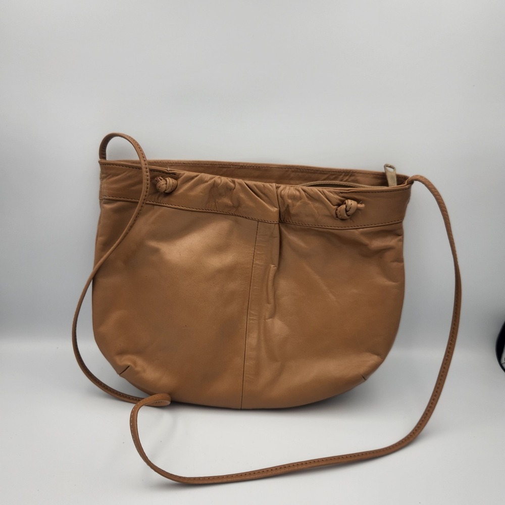 Soft Genuine Leather Caramel Colored Handbag made in Dominican Republic